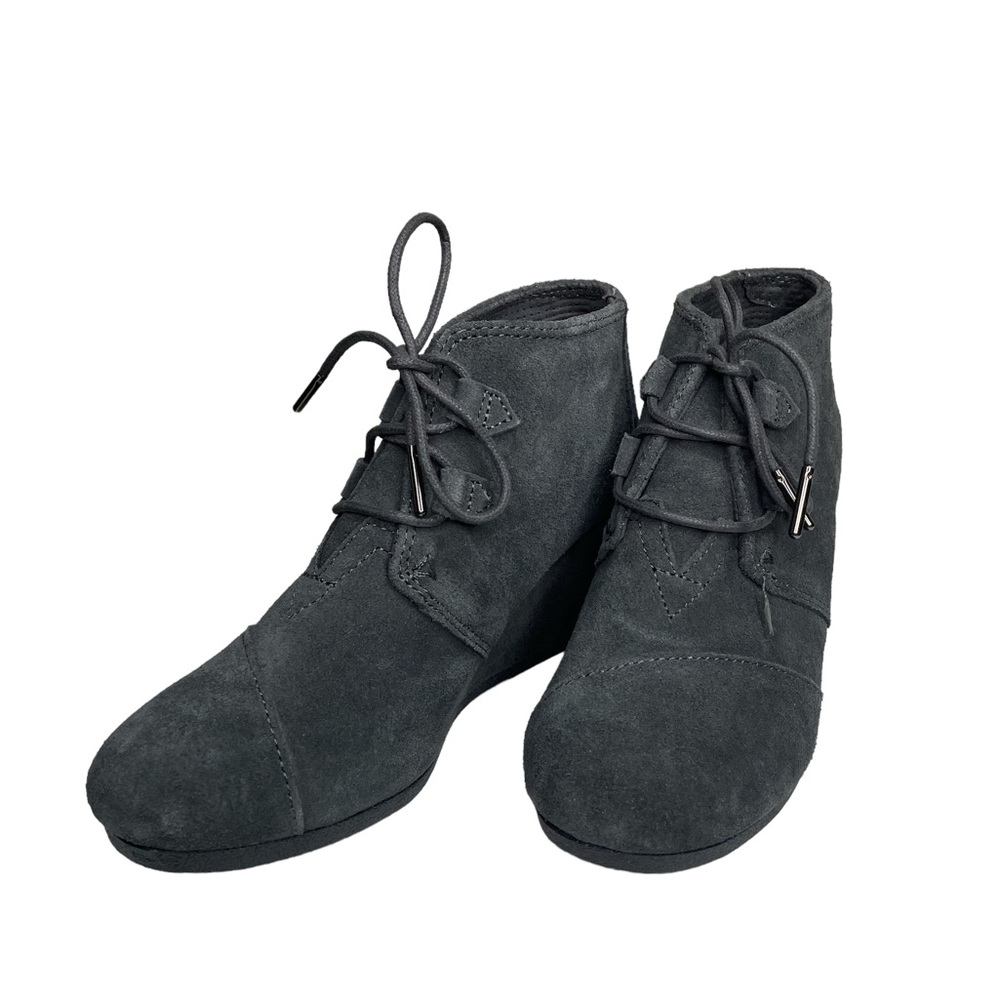 Toms Wedge suede booties